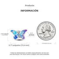 Encanto De Mariposa Plateado En Plata Con Circonia Bola Redonda Colgante Para Pulsera O Collar DIY Joyería De Moda Irregular - details 143