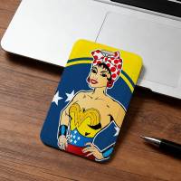 Porta Tarjetas De Identificación Y Crédito Con Ventana Transparente Para Mujer Venezuela Marca Moda Arte Patrón Protector Con Correa Negra Para Regalo Oficina Escuela - details 3