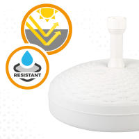 Base para sombrilla circular blanca 19-33 mm Aktive - details 5