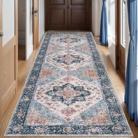 VIKAMA Alfombra Larga Bohemio Lavable Antideslizante Para Entrada Pasillo Cocina Habitación Vintage Decoración De Hogar 100% Poliéster - details 2