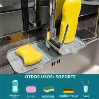 Alfombrilla De Fregadero Ecológica De Silicona Protector De Encimera Absorbente Para Grifo Y Drenaje De Cocina Accesorio Para El Hogar - details 4