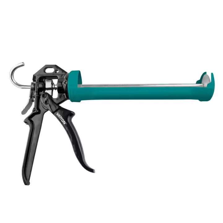 Pistola Silicona Profesional Reforzada | Antigoteo, 1000N, Giratoria, Acero, Émbolo Reforzado, 12:1 - 1
