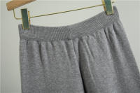 Conjunto Deportivo Casual Para Mujer Otoño Invierno Moda Dos Piezas Conjunto Slim Pantalones Anchos Suéter O-Neck Polyester Viscosa - details 10