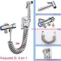 Juego De Rociador De Bidet Portátil En Acero Inoxidable 304 Con Regleta De Ducha Para Inodoro Roce Vertical Autolimpieza Montaje En Pared - details 7