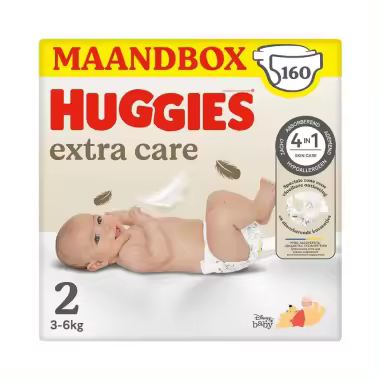 Pack Huggies Extra Care Talla 2. Pack Ahorro (4x40) - 1