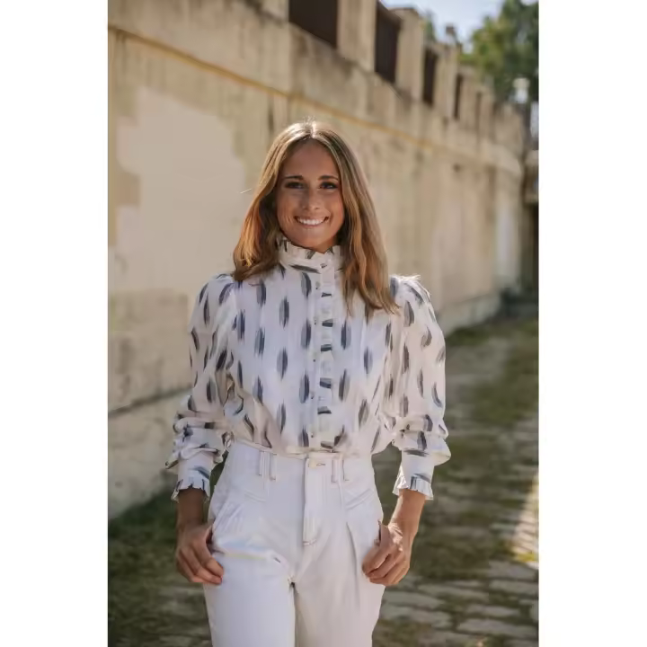 CAMISA IKAT BLANCA - 1