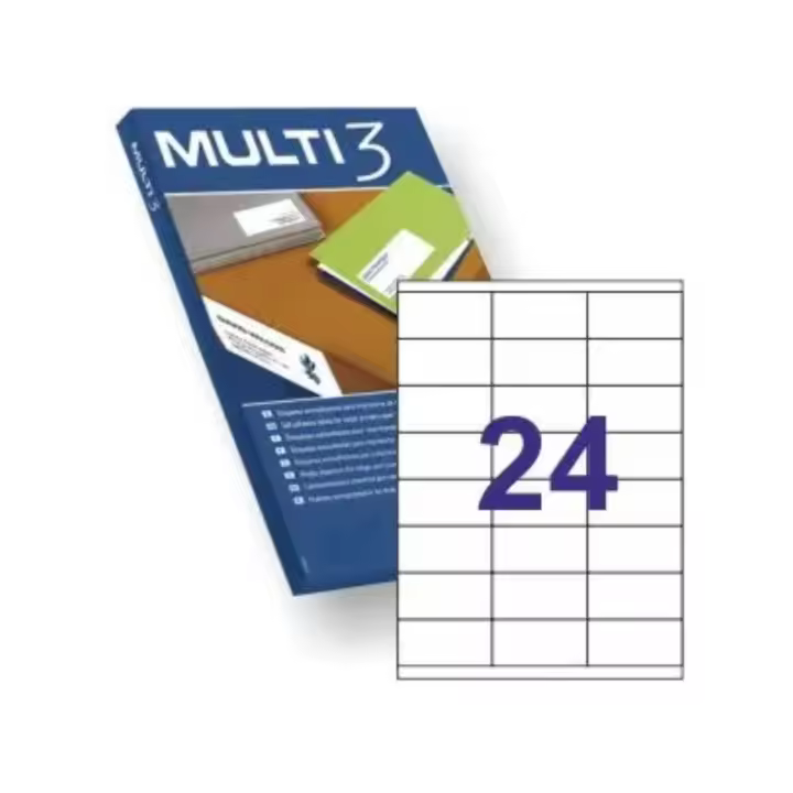 ETIQUETAS ADHESIVAS MULTI3 - PAQUETE DE 100 HOJAS - 1