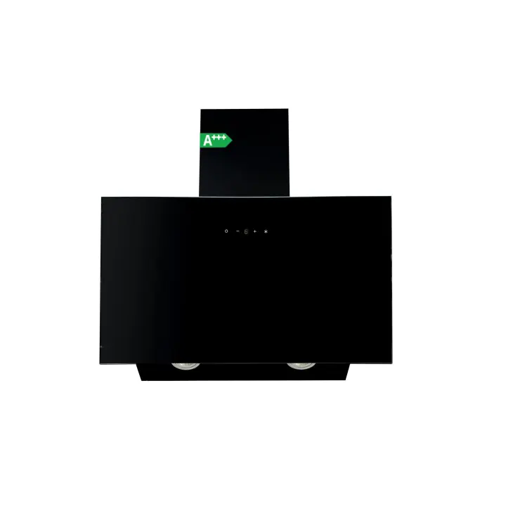 Campana Extractora Inclinada 60 cm Cristal Negro Clase A+++ | 3 Velocidades + Booster | 338 m³/h | 58 dB | Cloen LÜMA - 1