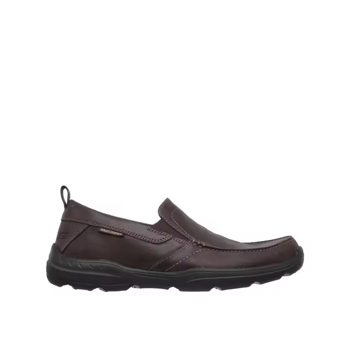 Skechers 64858_DKBR Mocasines de hombre marrón oscuro en sintético 80534 - 1