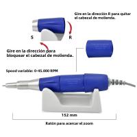 Nueva Llegada 2024 Máquina De Manicura Eléctrica STRONG 210 pro 105 105L Con Brocas De Uñas 65W 45000/500000rpm Para Manicura Y Pedicura - details 13