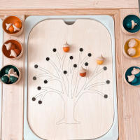 Juego De Tablero Sensorial Montessori Para Niños Madera Colores Aprendizaje Abierto Movimiento Finado Juguetes Educativos - details 12