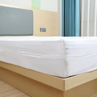 Nuevo&Almeritex 2000 Funda de colchón Micrfibra Blanco para cama, Con Cremallera en L - cama de 90-105-135-150 - details 1