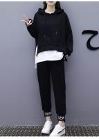 Conjunto De Pantalones Y Suéter Casual Para Mujer Talla Grande Estilo Coreano Moda Primavera Otoño 2026 Dos Piezas - details 14