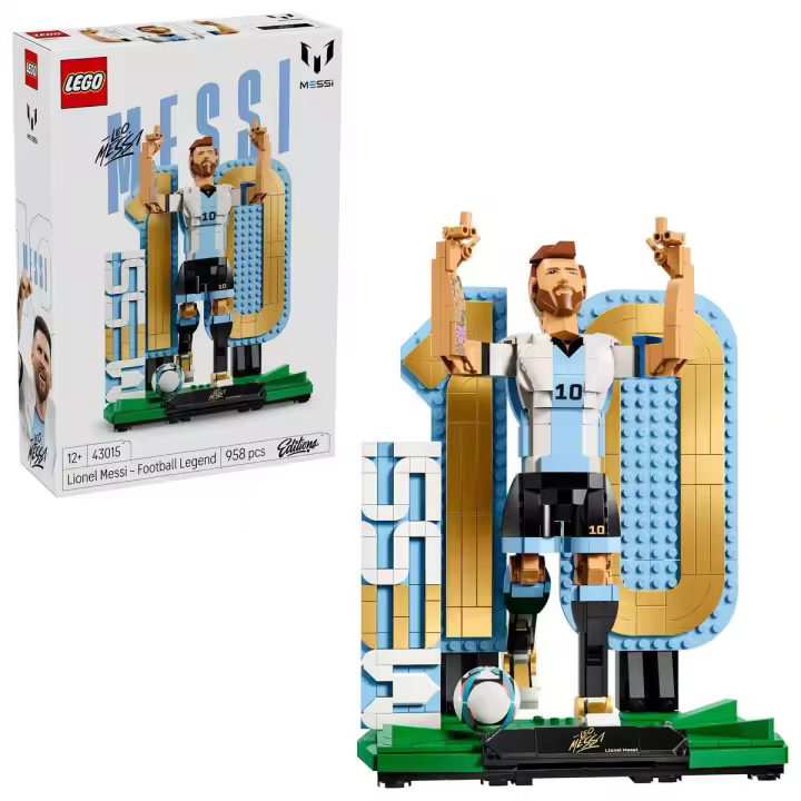 LEGO® 43015 | Ediciones Lionel Messi: Leyenda del Fútbol de Juguete - Modelo 3D - 1