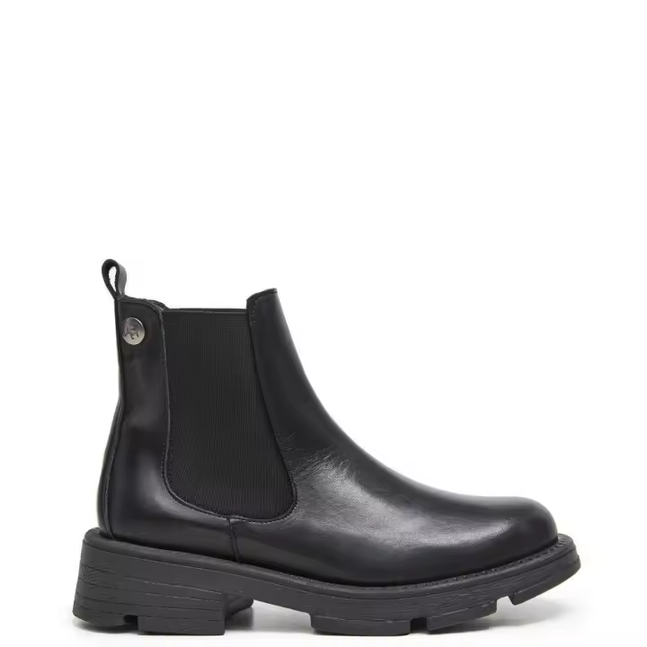 Lois 74393 Botines para mujer negros en piel 74393-026 - 1