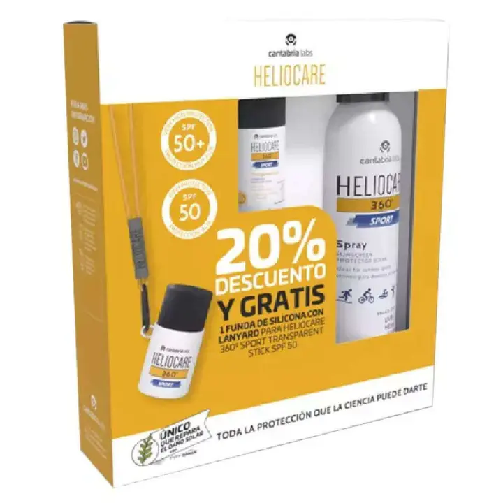 Cantabria Heliocare 360º Spf 50 Sport Spray 100 ml + Stick 25 gr - 1
