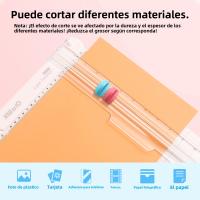Cortadora De Papel Portátil KW-trio 12.6 Pulgadas Con Cabeza De Corte De Línea De Plegado Y Borde Recto Para Artesanía De Escritorio - details 5