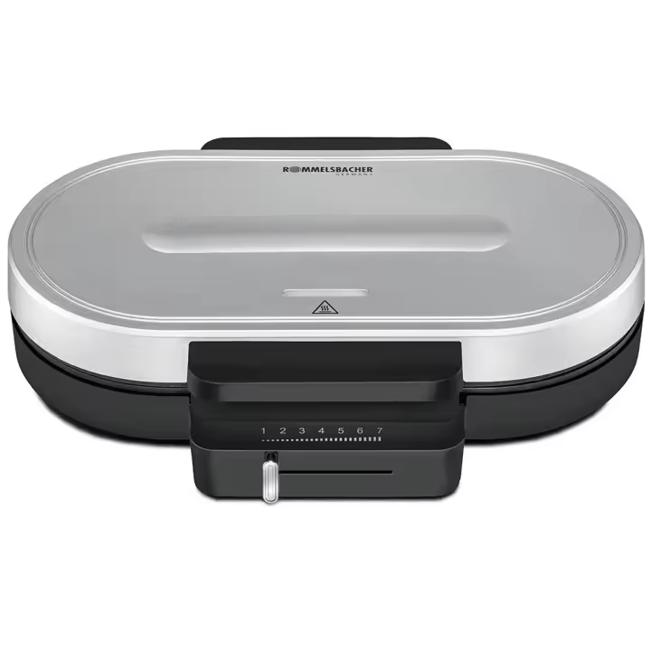 Rommelsbacher WA 1250 gofrera 2 barquillo(s) 1250 W Plata - 1