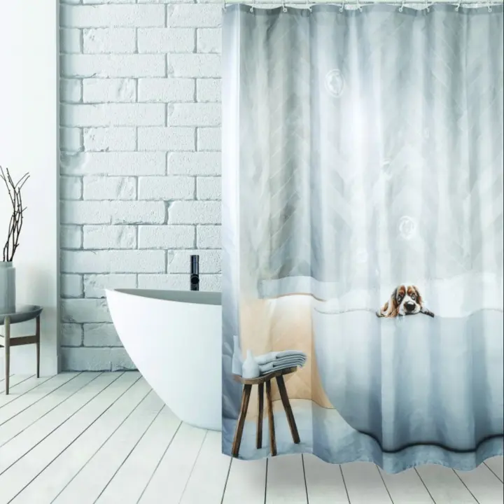 CORTINA DE DUCHA POLYESTER 180X200 CM "DOGGY BATH" - 1