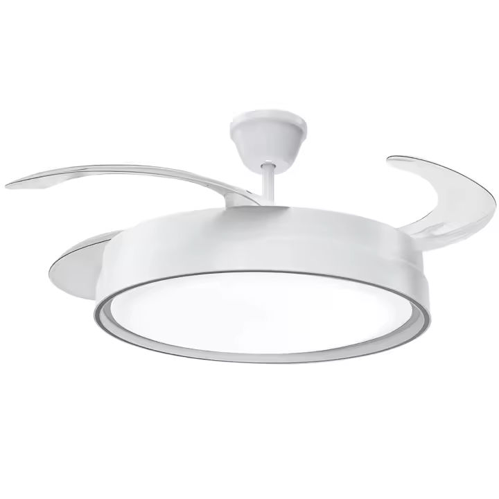 Ventilador de Techo con Luz LED 70W, Motor DC Silencioso de 30W, 6 Velocidades, 3 Colores de Luz Regulables (3000K/4200K/6500K), Función Reversible, Diámetro 107cm, con Mando a Distancia y Temporizador - 1