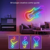 Tira De Luz LED Neón 3/5m Inteligente WIFI APP RGB 16 Colores Impermeable Flexible Compatible Con Alexa Para Decoración De Habitación - details 3