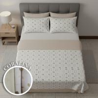 Juego Sabanas Cloe Coralina Mommata 180 gr/m² Soft Silk Doble Perchado para Cama de 90 a 180 cm, Tacto Seda - details 0