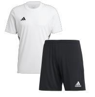 Equipación Adidas Hombre - Varios Colores - Cómoda y Transpirable - Prendas Ligeras y Resistentes - Multideporte - Running - 100% Poliéster - Equipaciones Adidas Cortas Equipos - Adidas Blanco, Negro, Rosa, Verde, Naranja, Fosforito - details 1