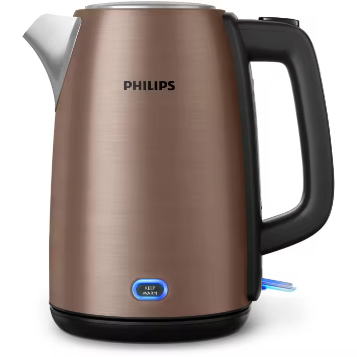 Philips viva collection hd9355/92 tetera eléctrica 1,7 l 2060 w negro, cobre - 1