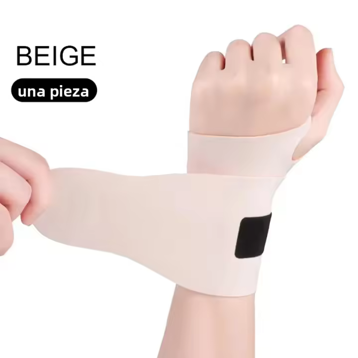 GOBYGO 1Pcs Muñequera Ajustable De Compresión Ultrafina Para Esprainas Y Tunnel Carpal Dolor Soporte De Muñeca Elástico Unisex - 1