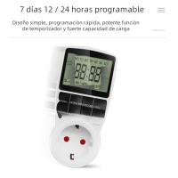 Interruptor De Tiempo Digital Electrónico Programable 12/24 Horas Enchufe De Control De Tiempo Para Cocina Compatible Con EU UK US AU FR Plug 220V - details 4