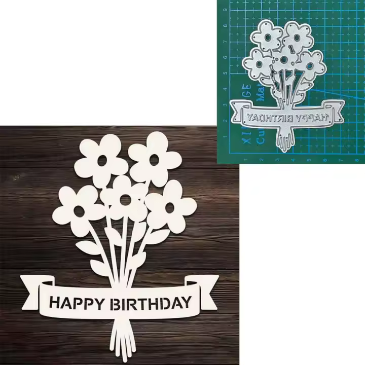 Molde De Corte De Metal En Forma De Trigo Y Flor Para Scrapbooking Y Manualidades Cuchillo De Papel Con Plantillas De Encaje Para Decoración Y Embossing - 1