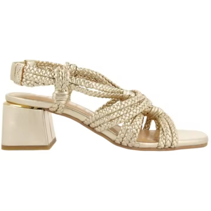 Sandalias piel trenzada con tacón GIOSEPPO - 1