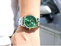 Reloj De Cuarzo Elegante Para Hombre MEGIR Estilo Simple Con Mostrador De Fecha Y Día Correa De Acero Inoxidable Caso De Aleación Reloj De Muñeca Para Mujeres Resistente Al Agua - details 11