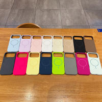 Funda De Teléfono De Silicona Líquida De Lujo Magnética Para Carga Inalámbrica Compatible Con iPhone 17 Air 17 pro Max Bumper Color Sólido - details 1