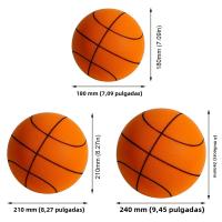 Bola De Baloncesto Silenciosa De Esponja 24cm Tamaño 3/5/7 Juguete Deportivo Para Interior Bola Suave De Aire Para Juegos Y Deportes - details 28