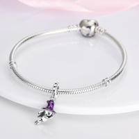 Encantos De Viaje Para Café Plata Charms Para Perros Y Gatos Corazón De Cuentas Adecuados Para Pulsera Original DIY Tendencia Clásica Vintage Romántica - details 242