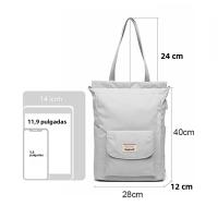 Mochila De Mujer Impermeable Estilo Coreano Con USB Para Portátil De 13-15.6 Pulgadas Mochila De Cuero Oxford De Moda Para Estudiantes - details 1