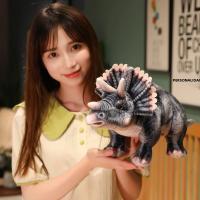 Nueva Llegada De Peluches De Dinosaurios Realistas Triceratops Muñeco De Peluche Simulación De Animal Forestal Regalo Para Niños Y Niñas - details 10
