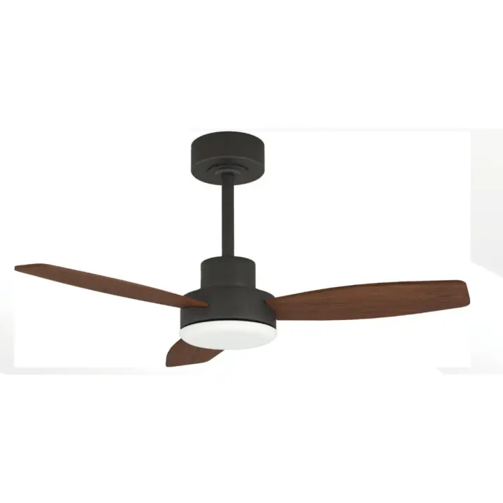 NARVI Ventilador de techo de 3 Palas, COLOR NEGRO, Motor DC 45W, LED Regulable en Intensidad y Tonalidad. Con Memoria y Mando a distancia. Ref. CARACAS 1957 BK - 1