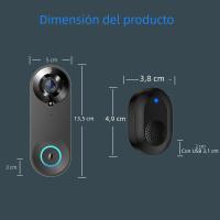 Cámara De Video Portero Inalámbrica 1080P WiFi Seguridad Inteligente Tuya Visión Nocturna Detección De Movimiento Intercomunicador Portero - details 11