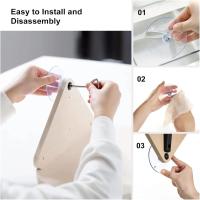 Hamaca de Ventana para Gatos con Doble Escalón y Rascador – Cama Elevada de Madera para Gatos de Interior, Sistema Compatible con Perchas de Ventana, Ideal para Dormir, Trepar, Rascar y Observar desde las Alturas - details 1