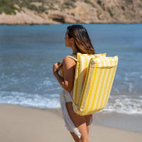 Flamingueo Tumbona Plegable Silla Playa Plegable Reclinable 5 Posiciones Asas Tipo Mochila Resistente al Agua Tejido Poliéster Beach Chair 104,5 x 46,5 x 9 cm - details 2