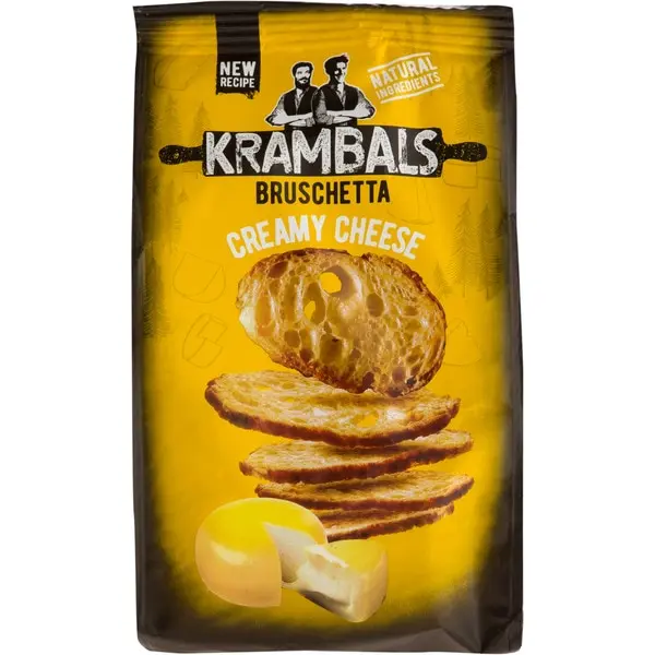 KRAMBALS BRUSCHETTA CREAMY CHEESE BOLSA 70 GRAMOS x 12 UNIDADES - 1