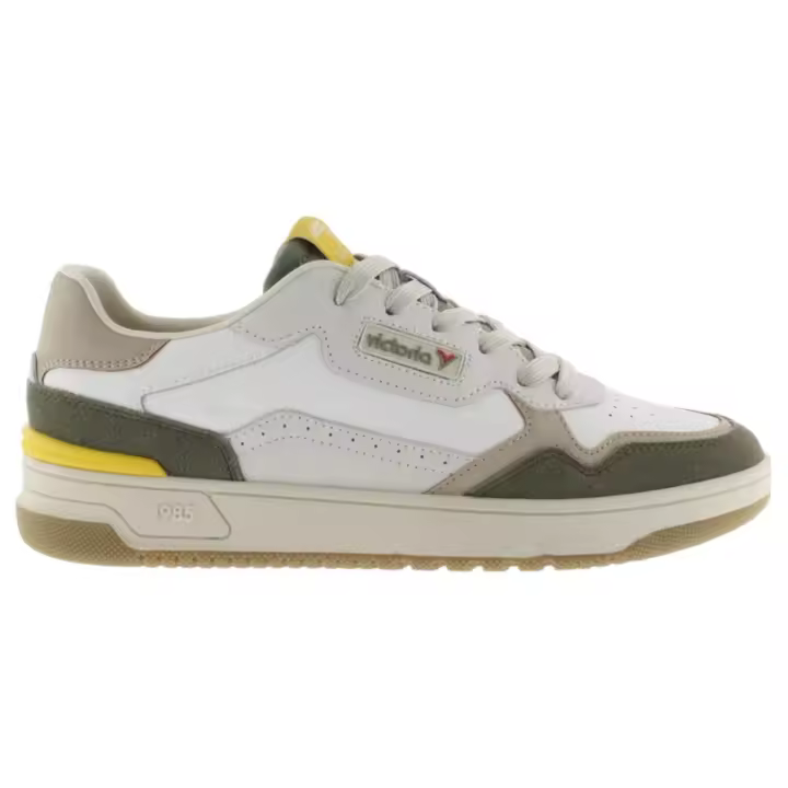 Sneakers Uomo Victoria Patch Logo Leather Kaki Multicolor - 1