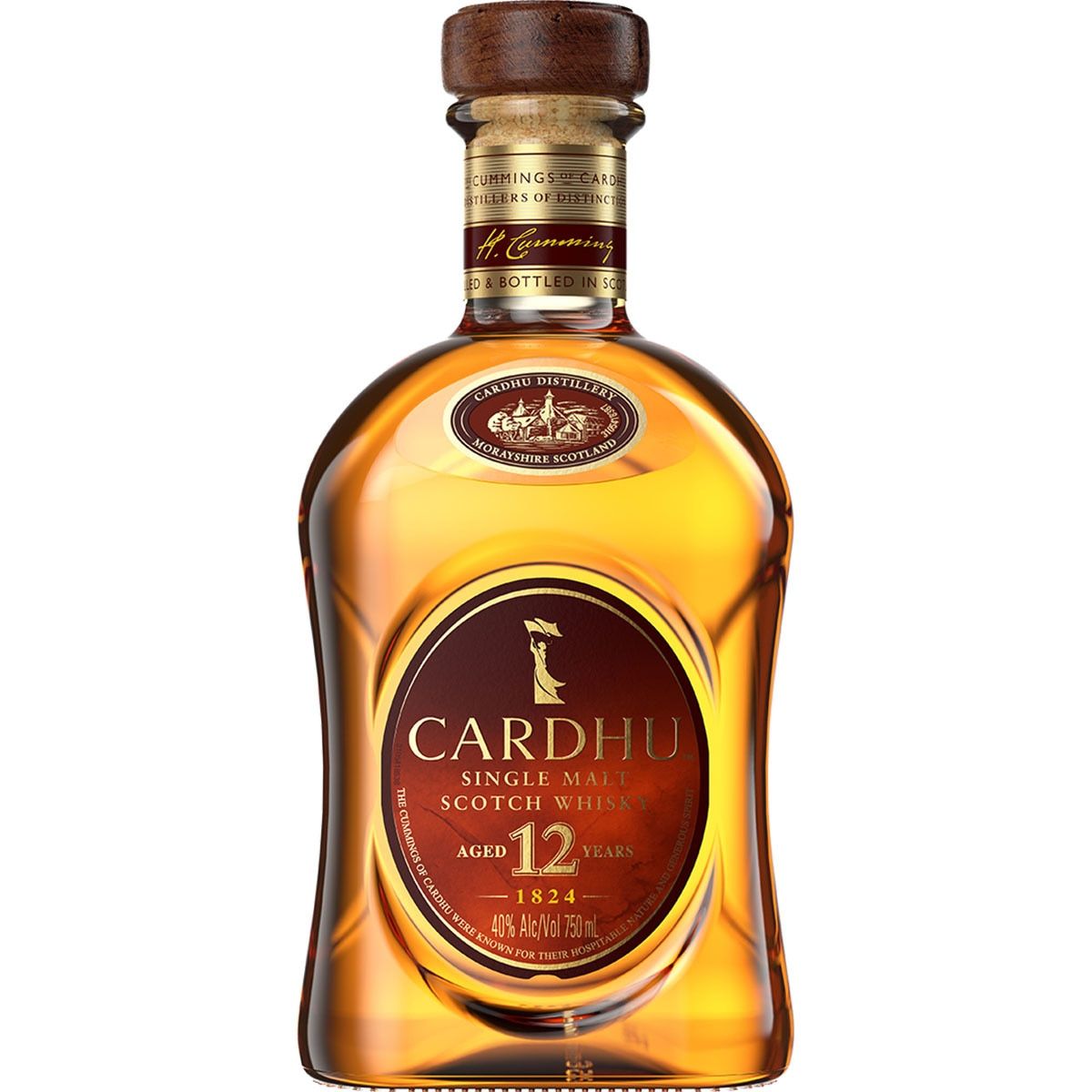 Cardhu 12 años whisky escocés single malt 700 ml