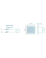 Atmoss Ventilador Extractor de baño 15W aire, Ultra silencioso (36db), Bajo consumo (15W), Válvula anti mosquitos integrada, CAUDAL: 180 M3/H, Extraplano (EXT-001R) - details 2