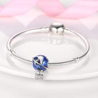 Colgante De Gato Luna Estrella En Plata Para Mujer Pendiente De Earphone Dangle Joyería De Moda DIY Regalo Bangle Bracelet Fit - details 7