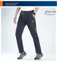 Pantalones De Deporte Al Aire Libre Para Hombres Secado Rápido Sueltos Y Elásticos Con Múltiples Bolsillos Transpirables Impermeables - details 7