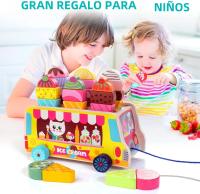 Cubo De Actividades De Madera Montessori Juego De Puzzle De Colores Y Formas Para Niños Tablero De Alineación De Zanahorias Juguete Educativo Para Preescolar - details 1