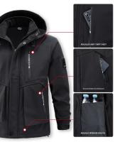 Conjunto Deportivo De Invierno Para Hombre 2 Piezas Chaqueta + Pantalón Deportivo Moda Masculina Ropa De Marca Traje De Pista - details 5